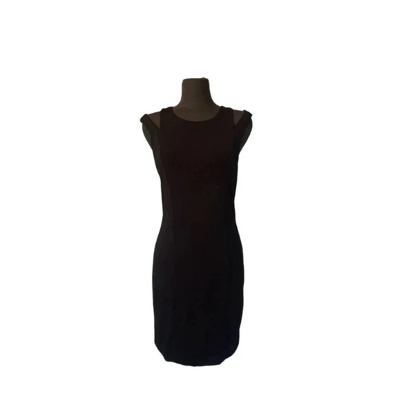 Rag & Bone Vela Cutout Shoulder Dress LBD Sheath Sleeveless Black Medium - Picture 7 of 8